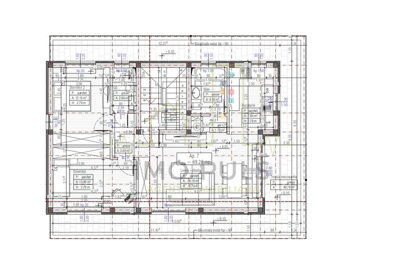 Lipovei, penthouse, terasa 41 mp, 2 bai.